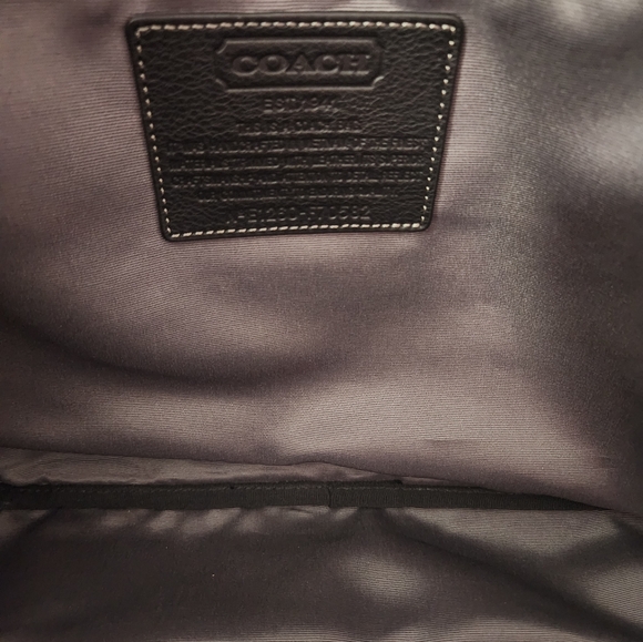 COACH Heritage Web Canvas Black 20” Carry On Weekender Duffle Bag F70582 - Picture 4 of 6